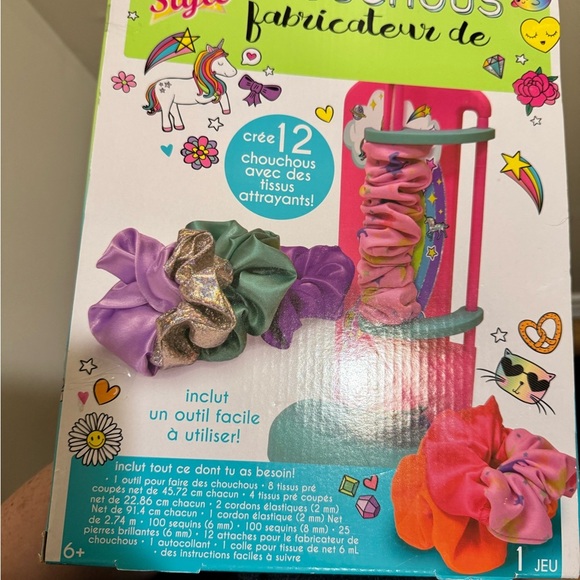 Just My Style Scrunchie Maker Kit - Pink, Silver, and Multicolor - Picture 2 of 4